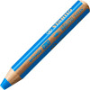 photo-Stabilo woody 3 in 1 - Bleu azur - Crayon de couleur - Pointe large - Tous supports