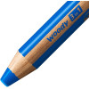 Stabilo woody 3 in 1 - Bleu - Crayon de couleur - Pointe large - Tous supports