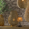 Lampe - A poser - Cannage - Style naturel - Beige - Chambre - Salon - Bureau - Atmosphera