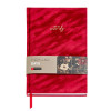 photo-Carnet - A5 - Couverture tissu effet velours - Rouge - 80 feuilles blanches - Miquelrius