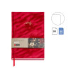 Carnet - A5 - Couverture tissu effet velours - Rouge - 80 feuilles blanches - Miquelrius