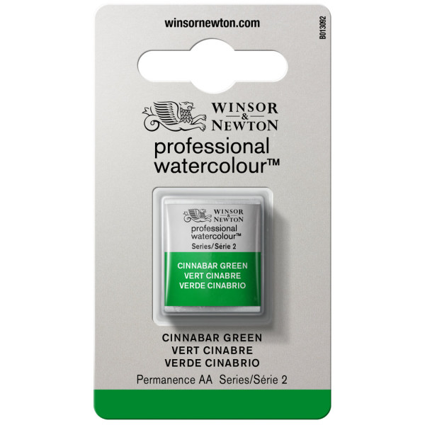 photo-Aquarelle Professionnelle Extra-Fine - 1/2 Godet - Vert cinabre - 420 - Winsor Et Newton