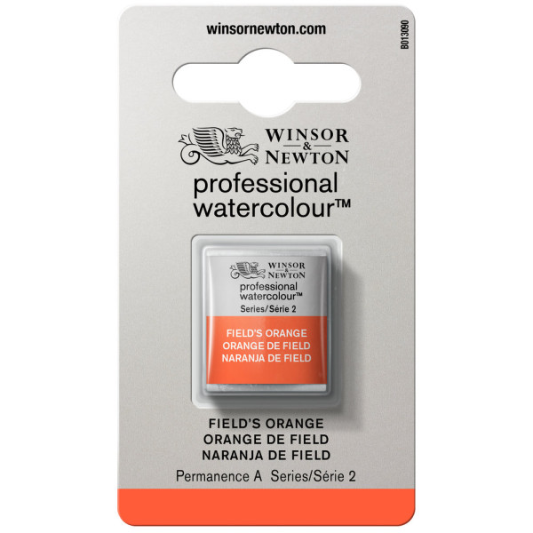 photo-Aquarelle Professionnelle Extra-Fine - 1/2 Godet - Orange de Field - 418 - Winsor Et Newton