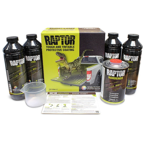 photo-Kit de revêtement de caisse - Raptor Bedliner Teintable - Bennes, voitures, remorques, bateaux