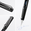Stylo plume - Mine large B - Droitier - LAMY - Safari - Noir - Rechargeable