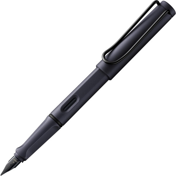 photo-Stylo plume - Mine extra-fine EF - Droitier - LAMY - Safari - Steel black - Rechargeable
