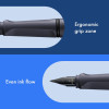 Stylo plume - Mine extra-fine EF - Droitier - LAMY - Safari - Steel black - Rechargeable