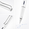 Stylo plume - Mine moyenne - Gaucher - LAMY - Safari - Blanc - Rechargeable