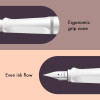 Stylo plume - Mine moyenne - Gaucher - LAMY - Safari - Blanc - Rechargeable