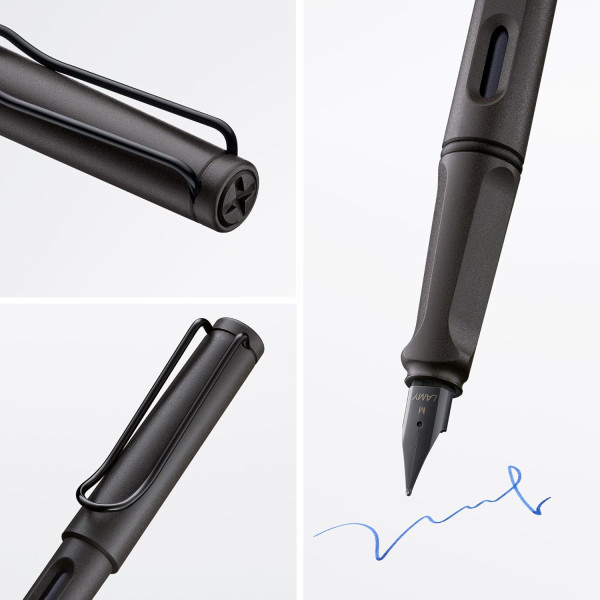 Stylo plume - Mine large B - Droitier - LAMY - Safari - Umbra - Rechargeable