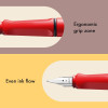 Stylo plume - Mine fine F - Droitier - LAMY - Safari - Rouge - Rechargeable