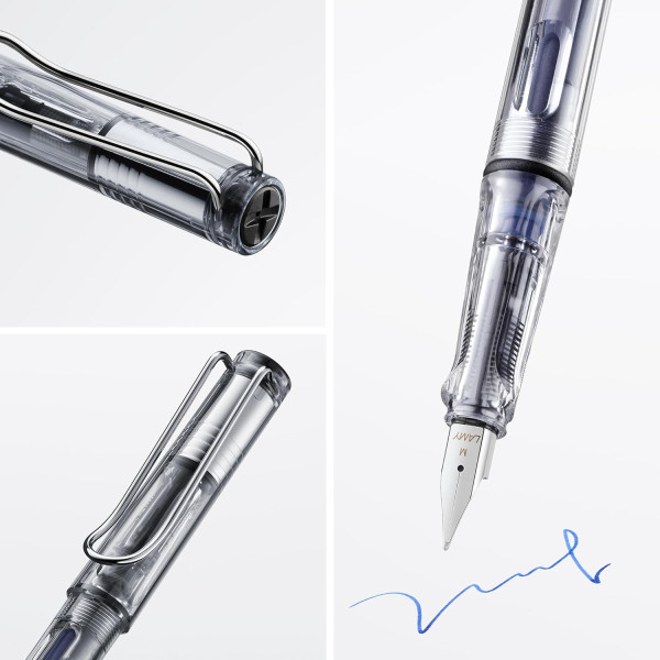 Stylo plume - Mine moyenne - Gaucher - LAMY - Safari - Transparent - Rechargeable