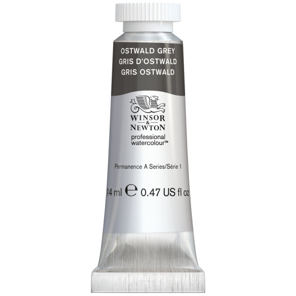 photo-Peinture aquarelle - Gris Ostwald - 428 - Extra-fine - Winsor et Newton - 14ml