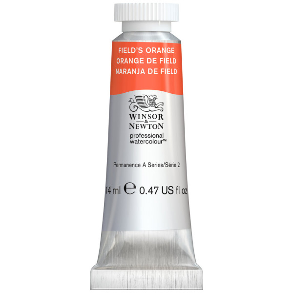 photo-Peinture aquarelle - Orange de Field - 418 - Extra-fine - Winsor et Newton - 14ml