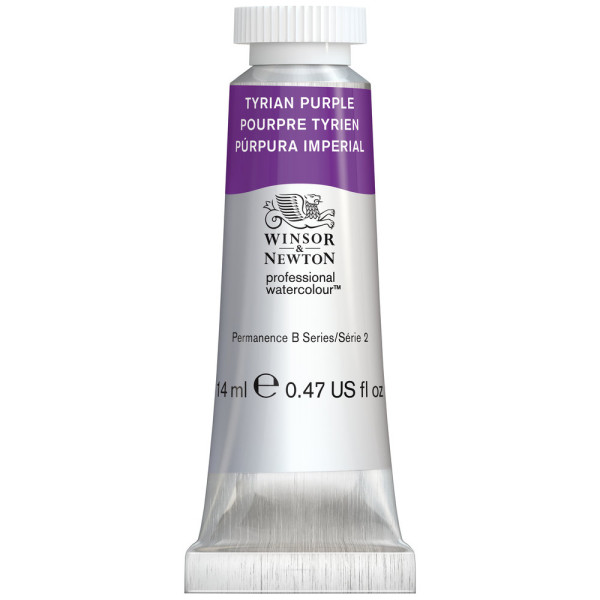 photo-Peinture aquarelle - Pourpre tyrien - 419 - Extra-fine - Winsor et Newton - 14ml