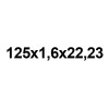 Disque pour découper l'acier et métal - 125x1,6x22,23 - Adapte sur meuleuse - APP