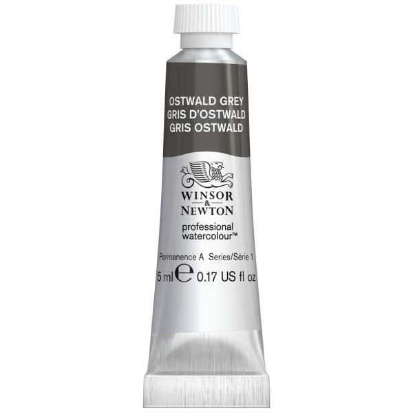 photo-Peinture aquarelle professionnelle - Extra fine - Gris Ostwald - 428 - Winsor et Newton - 5ml