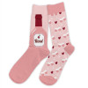 photo-Chaussettes - Passion rosé - Humour - Dépareillées - Idée cadeau originale