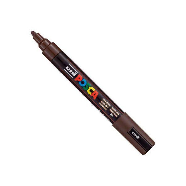 Marqueur Posca PC-5M marron foncé | pointe moyenne conique