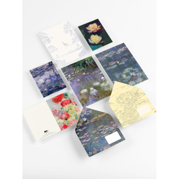 Coffret de correspondance - Papier à lettres + enveloppes + autocollants - Claude Monet