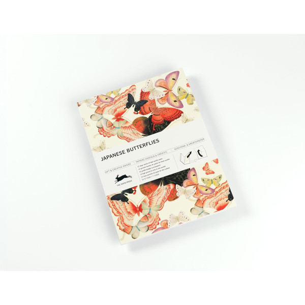 photo-Papiers créatifs - Papillons japonais - Scrapbooking - 12 feuilles - 50x70cm