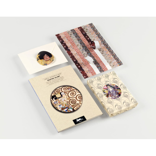 Livret d'étiquettes et stickers - Gustav Klimt - Scrapbooking - 32 feuilles - 250 étiquettes
