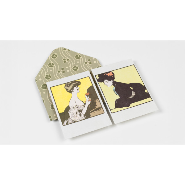 Cahier scrapbooking - Art Nouveau - Cartes, enveloppes, autocollants - Pepin