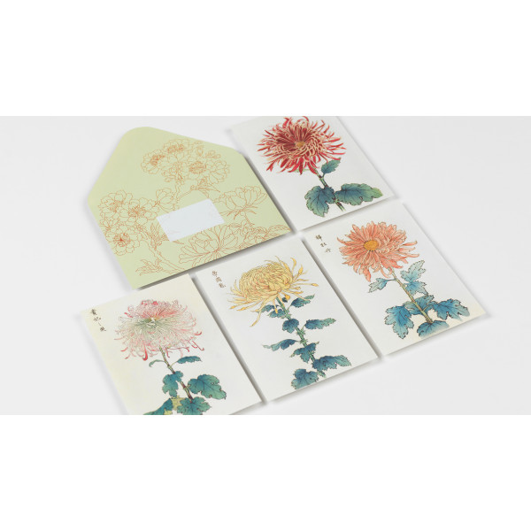 Cahier scrapbooking - Illustrations japonaises - Cartes, enveloppes, autocollants - Pepin
