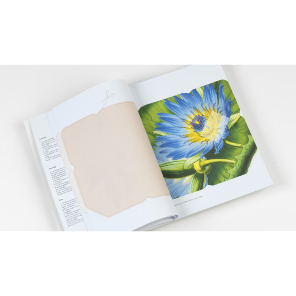 Cahier scrapbooking - Illustrations de fleurs - Cartes, enveloppes, autocollants - Pepin