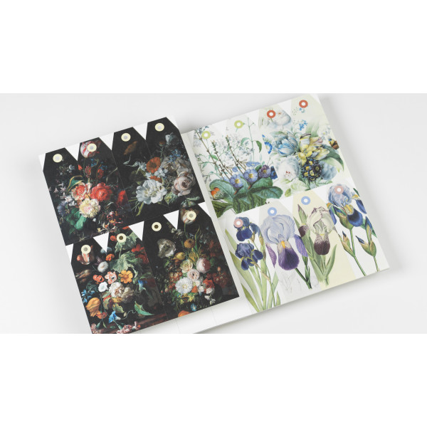Cahier scrapbooking - Illustrations de fleurs - Cartes, enveloppes, autocollants - Pepin