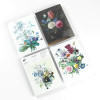 Bloc-notes - A5 - 64 feuilles papier ivoire - 120g - Avec illustrations de bouquets de fleurs