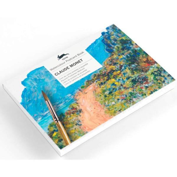 photo-Livre de cartes postales à peindre - Aquarelle - 15x10,5cm - 16 illustrations de Claude Monet