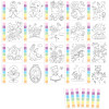 Coloriage - Peinture aquarelle - Princesses et sirènes - Pinceau inclus + 20 illustrations - Dès 5 ans