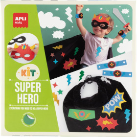 photo-Kit pour créer un déguisement de Super héros - Cape, masque, épée - Dès 3 ans - Apli Kids