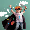 Kit pour créer un déguisement de Super héros - Cape, masque, épée - Dès 3 ans - Apli Kids