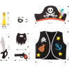 Kit pour créer un déguisement de Pirate - Chapeau, épée, gilet - Dès 3 ans - Apli Kids