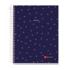 photo-Cahier - A5 - Spirales - Lignées - Perforées - 120 feuilles - Couverture rigide - Miquelrius