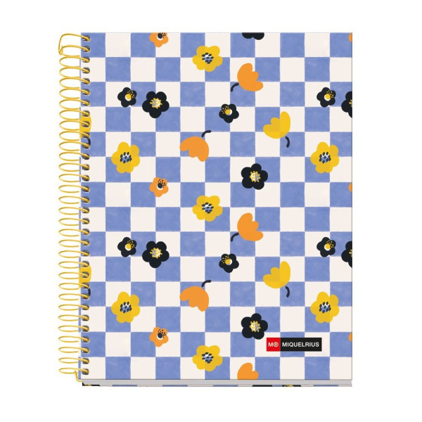 photo-Cahier - A5 - Spirales - Lignées - Perforées - 120 feuilles - Couverture rigide - Miquelrius