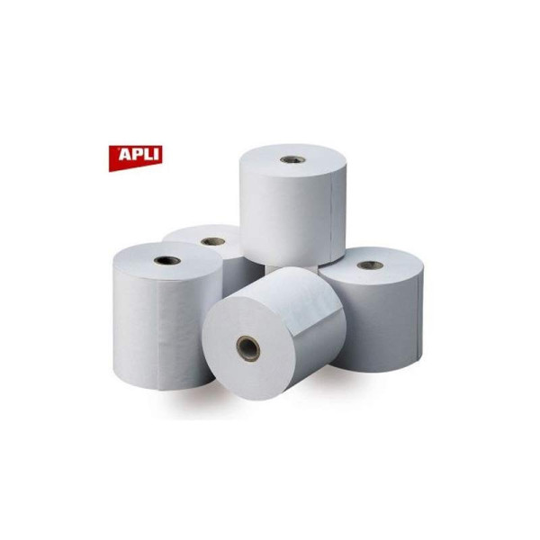 photo-10 rouleaux de papier thermique - Blanc - 57x40x12mm - Pour TPE, caisses, imprimantes