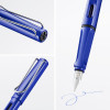 Stylo plume - Mine large B - Droitier - LAMY - Safari - Bleu - Rechargeable