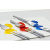 Pinceaux - Plat - Poils naturels - Assortiment de 3 tailles - Peinture acrylique - Liquitex