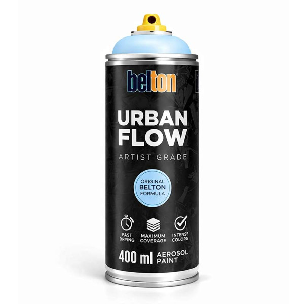 photo-Bombe de peinture - Bleu clair - Belton - Urban Flow - 400ml - Haute couvrance