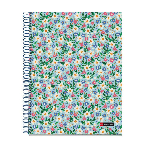 photo-Cahier - A4 - Spirales - Lignées - Perforées - 120 feuilles - Couverture rigide - Miquelrius
