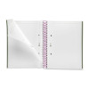 Cahier - A5 - Spirales - Blanches - Perforées - 80 feuilles - Couverture rigide - Miquelrius