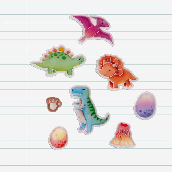 Gommettes - Stickers - Bébés dinosaures - Enfant - Loisirs créatifs - Apli Kids