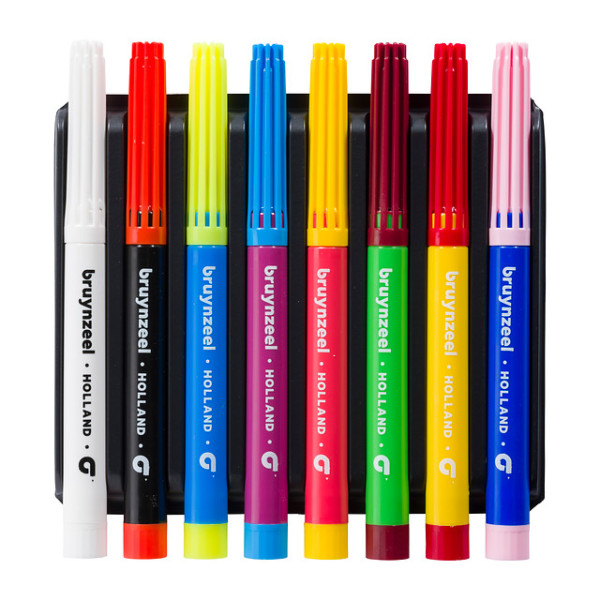 Feutres - Effet magique - Couleurs qui changent - 8 feutres - Coloriage - Enfant - Bruynzeel