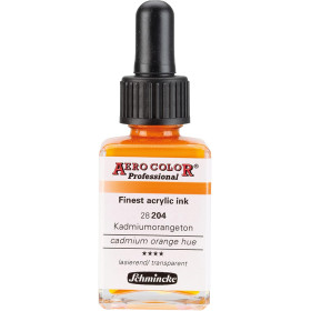photo-Encre acrylique - Extra-fine - Teinte orange de cadmium - 28 204 - Aéro Color Pro - Schmincke