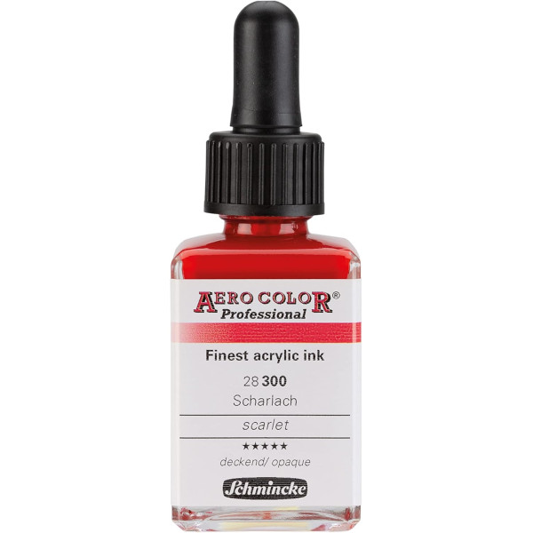 photo-Encre acrylique - Extra-fine - Rouge écarlate - 28 300 - Aéro Color Pro - Schmincke
