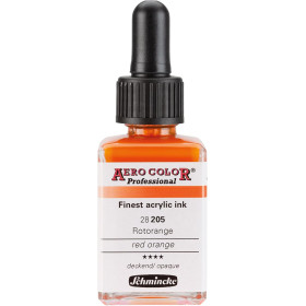 photo-Encre acrylique - Extra-fine - Rouge orangé - 28 205 - Aéro Color Pro - Schmincke