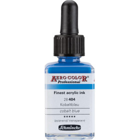 photo-Encre acrylique - Extra-fine - Bleu de cobalt - 28 404 - Aéro Color Pro - Schmincke